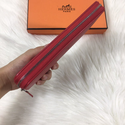 HM SILK'IN CLASSIC WALLET 20 APPLE GRAINED CALFSKIN
