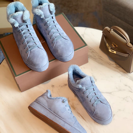LP WINTER NUAGES SNEAKERS SAPPHIRE LAMBSKIN