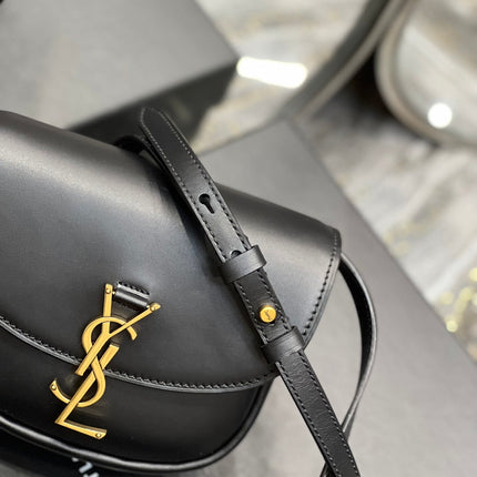 KAIA SMALL 18 HANDBAG IN BLACK CALFSKIN
