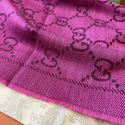 GUCCI 25S SCARF 180 IN WOOL 644857
