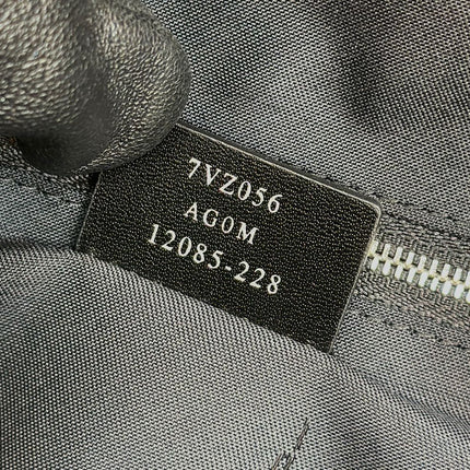 FENDI STRIKE LARGE 46 FF MIDNIGHT BLUE JACQUARD FABRIC BACKPACK