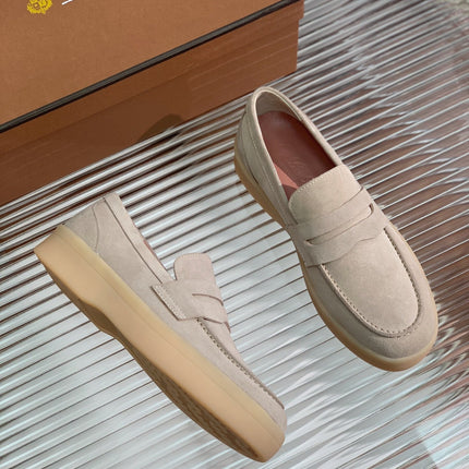 LP RETRO SUMMER WALK LOAFERS BEIGE SUEDE