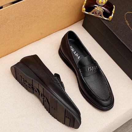 PRA LOAFER IN SIENNA BROWN GRAINED CALFSKIN