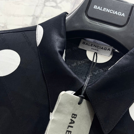 BALENCIAGA 26S SHORT-SLEEVE POLKA DOT SHIRT 315