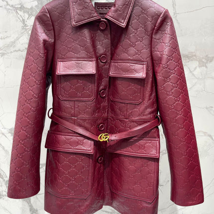 GUCCI 26S LEATHER JACKET 596