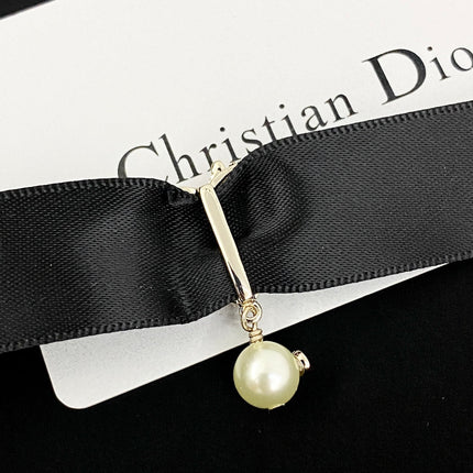 CD 26S HEART CRYSTAL PEARL DROP RIBBON CHOKER NECKLACE IN GOLD METAL