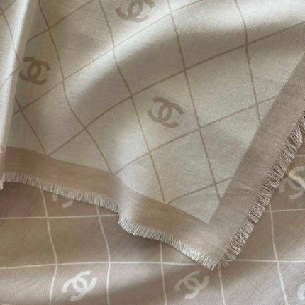 CHANEL 26S SCARF 140 IN SILK AND CASHMERE 511101