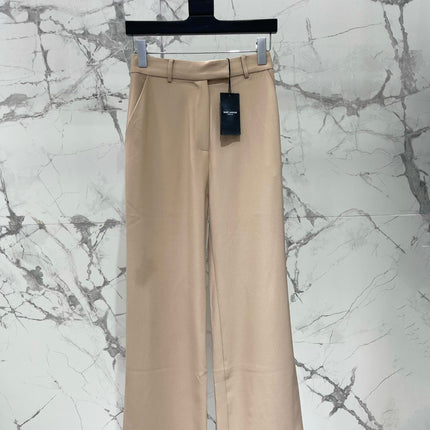 YSL 25S HIGH-WAISTED WIDE-LEG PANTS STYLE 176