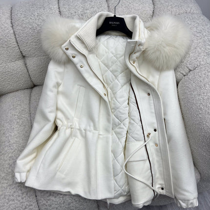 LP 26S FUR-COLLAR KNIT JACKET 472