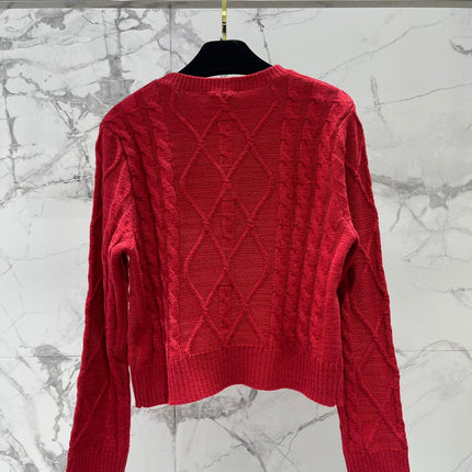 CHANEL 26S LONG-SLEEVE CREWNECK SWEATER 666