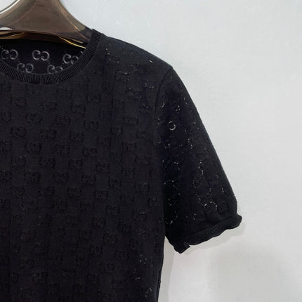 GUCCI 26S SHORT-SLEEVE KNIT T-SHIRT 456