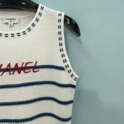 CHANEL 26S SLEEVELESS KNIT TOP 1404