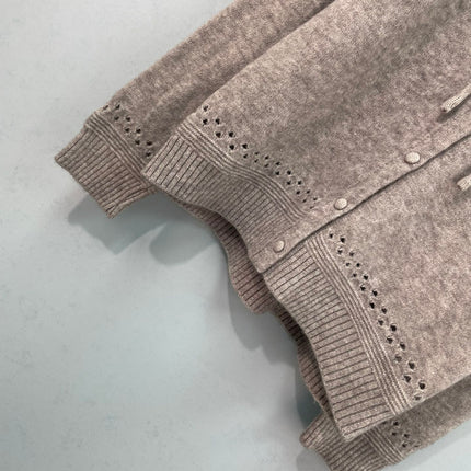 LOEWE 26S HOODED KNIT CARDIGAN 706
