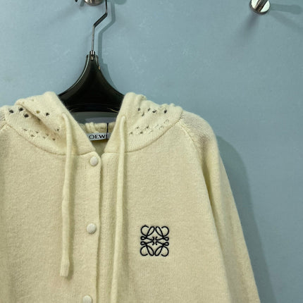 LOEWE 26S HOODED KNIT CARDIGAN 705