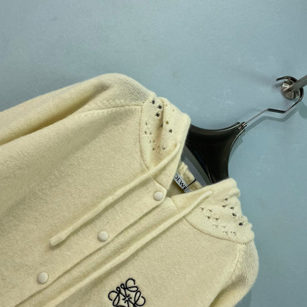 LOEWE 26S HOODED KNIT CARDIGAN 705