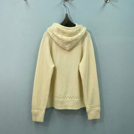 LOEWE 26S HOODED KNIT CARDIGAN 705