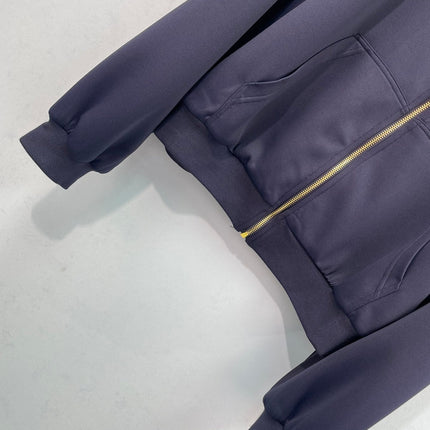 PRADA 26S ZIP-UP JACKET AND WIDE-LEG PANTS SET 1254
