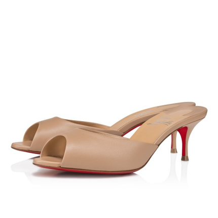 CHRISTIAN LOUBOUTIN 26S HOT CHICK IN NUDE CALFSKIN