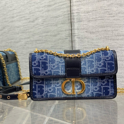 MONTAIGNE 21 BLUE JEAN EMBROIDERY
