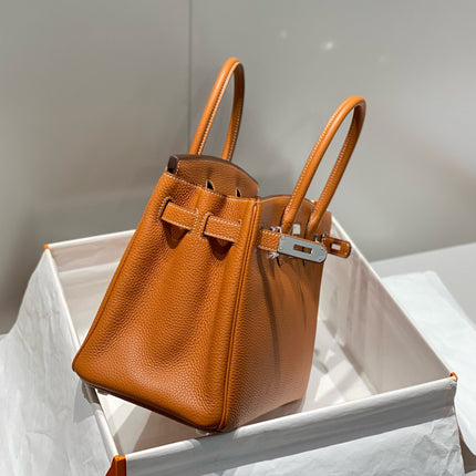 HM BIRKIN 30CM BROWN TOGO LEATHER SILVER HARDWARE