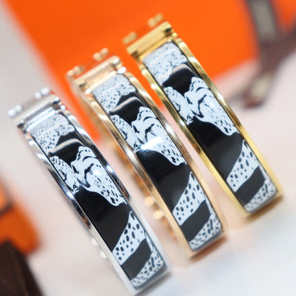 CLIC H WHITE LES LEOPARDS BRACELET