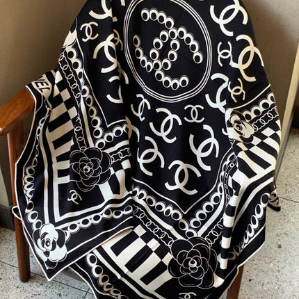 CHANEL 26S SCARF 135 IN CASHMERE AND SILK 306116