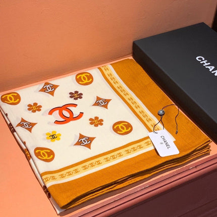 CHANEL 26S SCARF 140 IN CASHMERE AND SILK 306121