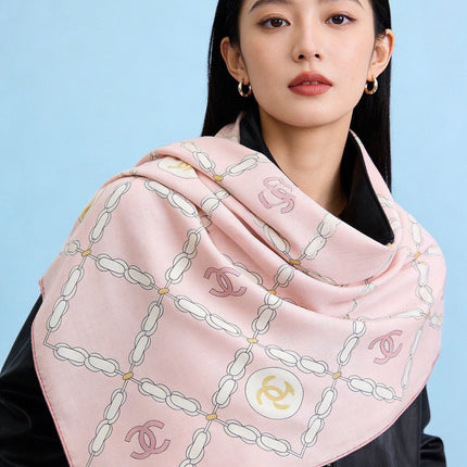 CHANEL 26S SCARF 135 IN CASHMERE AND SILK 306125