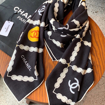 CHANEL 26S SCARF 135 IN CASHMERE AND SILK 306126