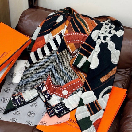HERMES 26S PRINTED SQUARE SCARF 140 IN SILK 309333