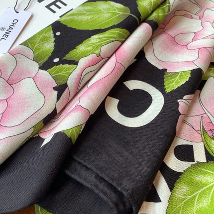 CHANEL 26S SCARF 140 IN CASHMERE AND SILK 309336