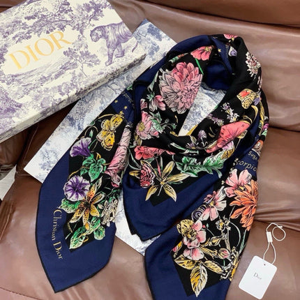 DIOR 26S SCARF 140CM IN CASHMERE SILK 309359