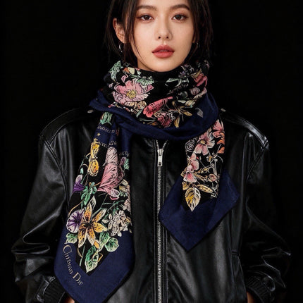 DIOR 26S SCARF 140CM IN CASHMERE SILK 309359