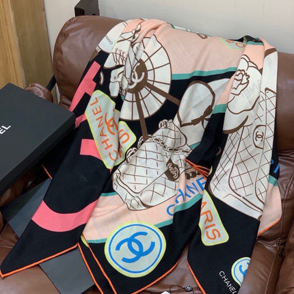 CHANEL 26S SCARF 135 IN SILK 311939