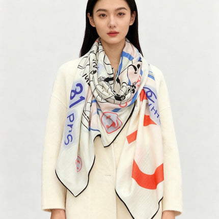 CHANEL 26S SCARF 135 IN SILK 311940