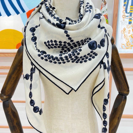 CHANEL 26S SCARF 140 IN SILK 311965