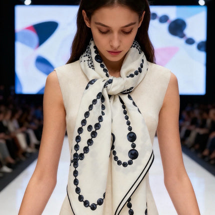 CHANEL 26S SCARF 140 IN SILK 311965