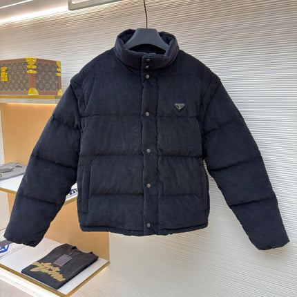 PRADA 25S VELVET PUFFER JACKET 458