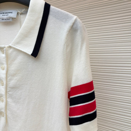 THOM 26S SHORT-SLEEVED KNIT POLO SHIRT STYLE 150