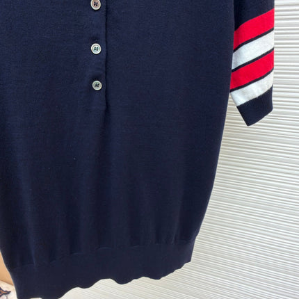 THOM 26S SHORT-SLEEVED KNIT POLO SHIRT STYLE 149