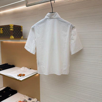 PRADA 26S SHORT-SLEEVE BUTTON-DOWN SHIRT 1161