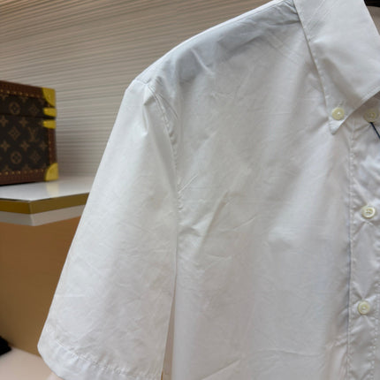 PRADA 26S SHORT-SLEEVE BUTTON-DOWN SHIRT 1161