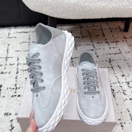 JIMMY CHOO 26S SNEAKERS IN GREY SUEDE