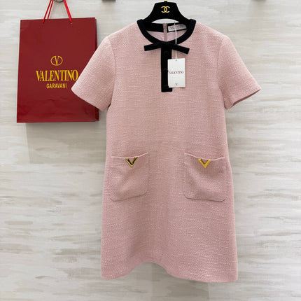 VALENTINO 26S SHORT-SLEEVE DRESS 440