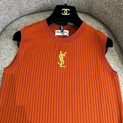 YSL 26S KNIT VEST TOP 386