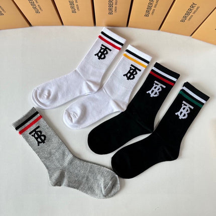 BURBERRY 26S CREW SOCKS 493050 (1 BOX)