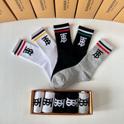 BURBERRY 26S CREW SOCKS 493050 (1 BOX)