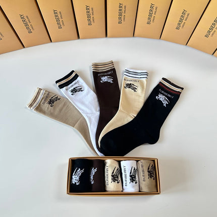 BURBERRY 26S CREW SOCKS 893680 (1 BOX)