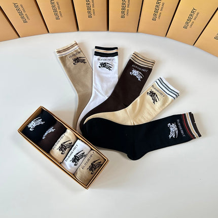 BURBERRY 26S CREW SOCKS 893680 (1 BOX)