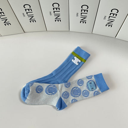 CELINE 26S CREW SOCKS 903940 (1 BOX)